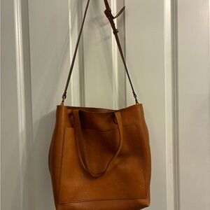 Madewell Brown Leather Tote
